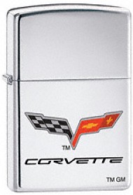 Zippo Chevy Corvette high chrome lighter (24553)