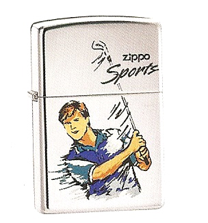 Zippo High Polish Chrome Golf Lighter Z250GLF