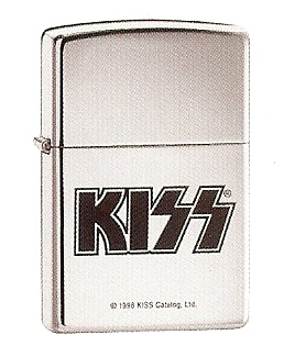 Zippo Hp Chrome, Kiss Logo lights 250KS606