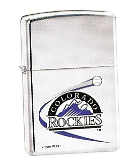 High Polished Chrome Colorado Rockies Zippo #250MLB180