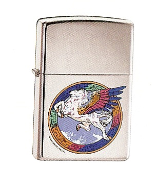 Zippo Hp Chrome Pegasus lights 250RA587