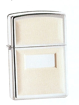 High Polished Chrome Ultralite Ivory Zippo # 356
