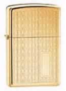 Zippo High Polished Brass Passing Lines Lighter 592B