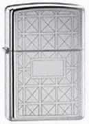 High Polished Chrome Geometrics Zippo #593RG