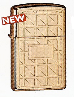 High Polished Rose Gold Geometrics Zippo #593RG