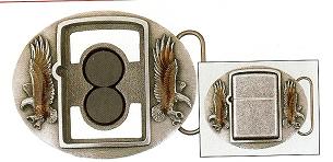 Zippo Eagle Belt Buckle lights 5957