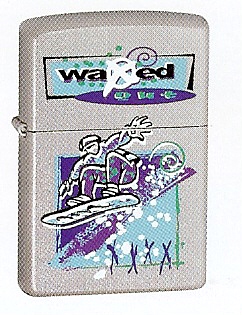 Satin Chrome Snowboarding Zippo #793