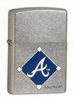 Zippo Atlanta Braves 2027MBL171 Satin Chrome Lighter
