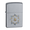 Zippo Ring Of Fire Satin Chrome Lighter 21192