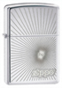 Zippo Starburst 24208 High Polish Chrome Windproof Lid