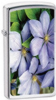 24525 Purple Petals Slim Lighter Polished Chrome
