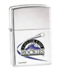 High Polished Chrome Colorado Rockies Zippo #250MLB180