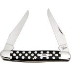 Case Polka Dot Muskrat Knife Black Synthetic Handle CA06833