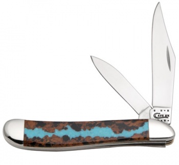 Case Case Exotic Veined Peanut. Knives CA07265