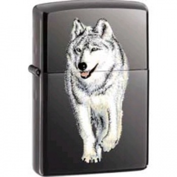 Wolf Black Ice Windproof Lighter ZO10107