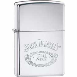 ZO16321 Jack Daniels Logo Lighter Chrome Finish