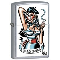 Zippo Hello Sailor ZO24794 Lighter Sexy Lady Design