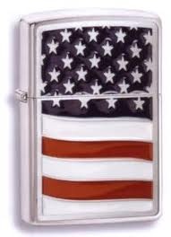 Zippo 24873 Land Of The Free Brushed Chrome Lighter