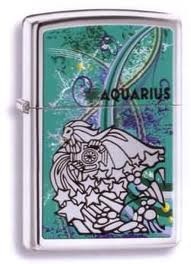 Zippo Zodiac Aquarius lights 24929