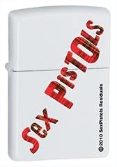 Zippo Sex Pistols Lighter White Matte Model ZO28025