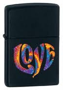 Zippo Tie Dye Love Windproof Lid Lighter Multicolor 28045