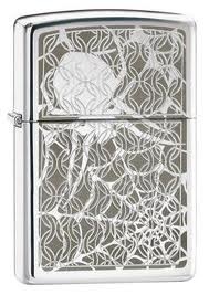 Zippo Hidden Spider And Web Windproof Lid Lighter 28052