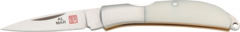 Al Mar Osprey Front Lock White Micarta 395 Length AM1001WM