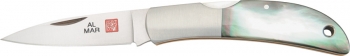 Al Mar Hawk Folder Black Pearl Handle 575 Overall AM1002BP