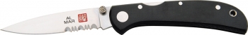 Al Mar Hawk Ultralight Black Micarta 3 3-8 Closed AM2B4