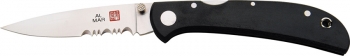 Al Mar Falcon UltralightPart SerratedBlack Micarta AM3B4