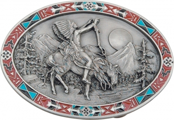 Belt Buckles Belt Buckle End of The Trail. BG60