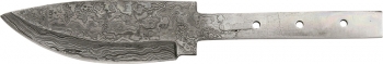 Drop Point Damascus Knife Blade BL034D
