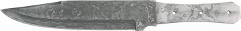 Blades Knife Blade Damascus Coffin BL042D