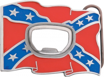 Blades Belt Buckle Rebel Flag Bottle BL259