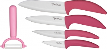 Benchmark Five Piece Ceramic Kitchen Set knives BMK040