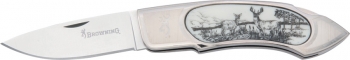 Browning Whitetail Scrimshaw Deer Knife 420 J2 Blade BR540