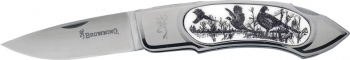 Browning Pheasant Scrimshaw Lockback knives BR544