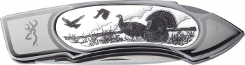 Browning Turkey Scrimshaw Lockback knives BR545