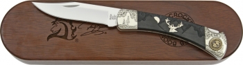 Buck Buck Yellowhorse Stag Moon knives BU110YISBCLE