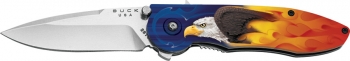 Buck Buck Sirus Eagle and Flames. knives BU297G4S