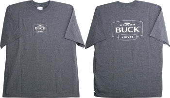 Buck Buck Heather Gray T-Shirt knives BU6918