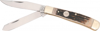 Buck Buck Creek Trapper Deer Stag. knives BUC254DSC