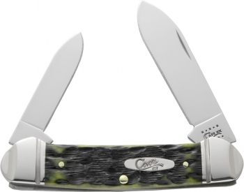 Case CA12452 Olive Green Jigged Bone Canoe 62131 SS