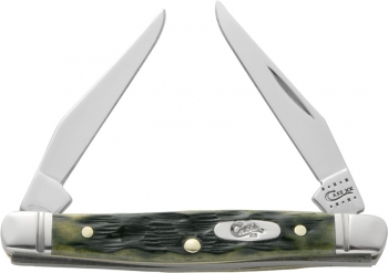 Case CA12457 Tiny Muskrat Jigged Olive Green 2 3-4