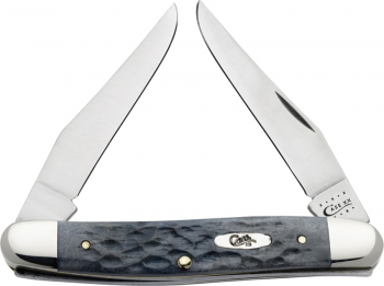 Case CA13014 Twin Clip Blade Muskrat Gray Knife 3 7-8