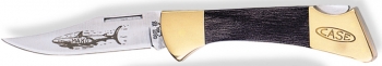 Case Mako Shark Lockback Staminawood Brass Bolsters CA169