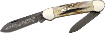 Case Canoe Vintage Stag V52131SS Anthracite Blades CA17110