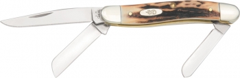 Case Medium Stockman Genuine Stag 3 5-8 Tru-Sharp CA179