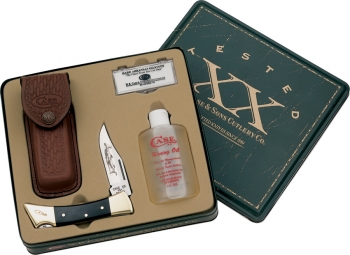 Case Hammerhead Lockback Gift Tin Honing Oil Stone CA182
