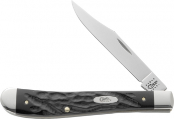 Case Slimline Trapper Rough Black 4 1-8 Gum Fuddy CA18228